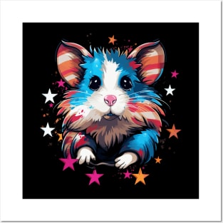 Patriotic Hamster Posters and Art